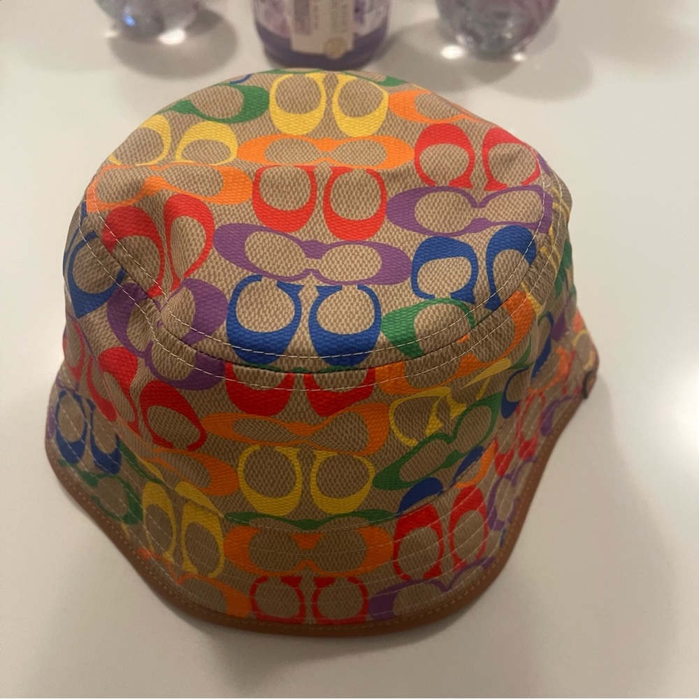 Coach’ Multi Colour Signature Bucket Hat - Picture 6 of 10